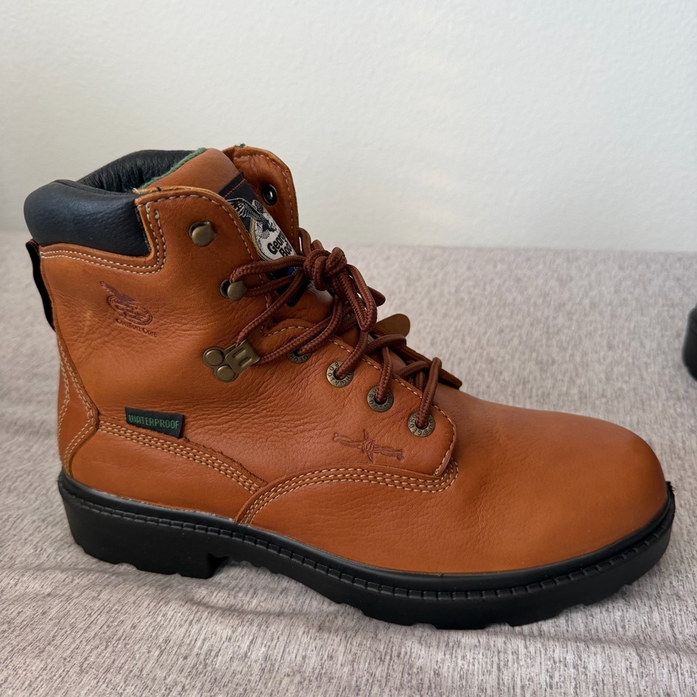 Georgia Waterproof Steel Toe Leather Men's Boots Sz 11W
